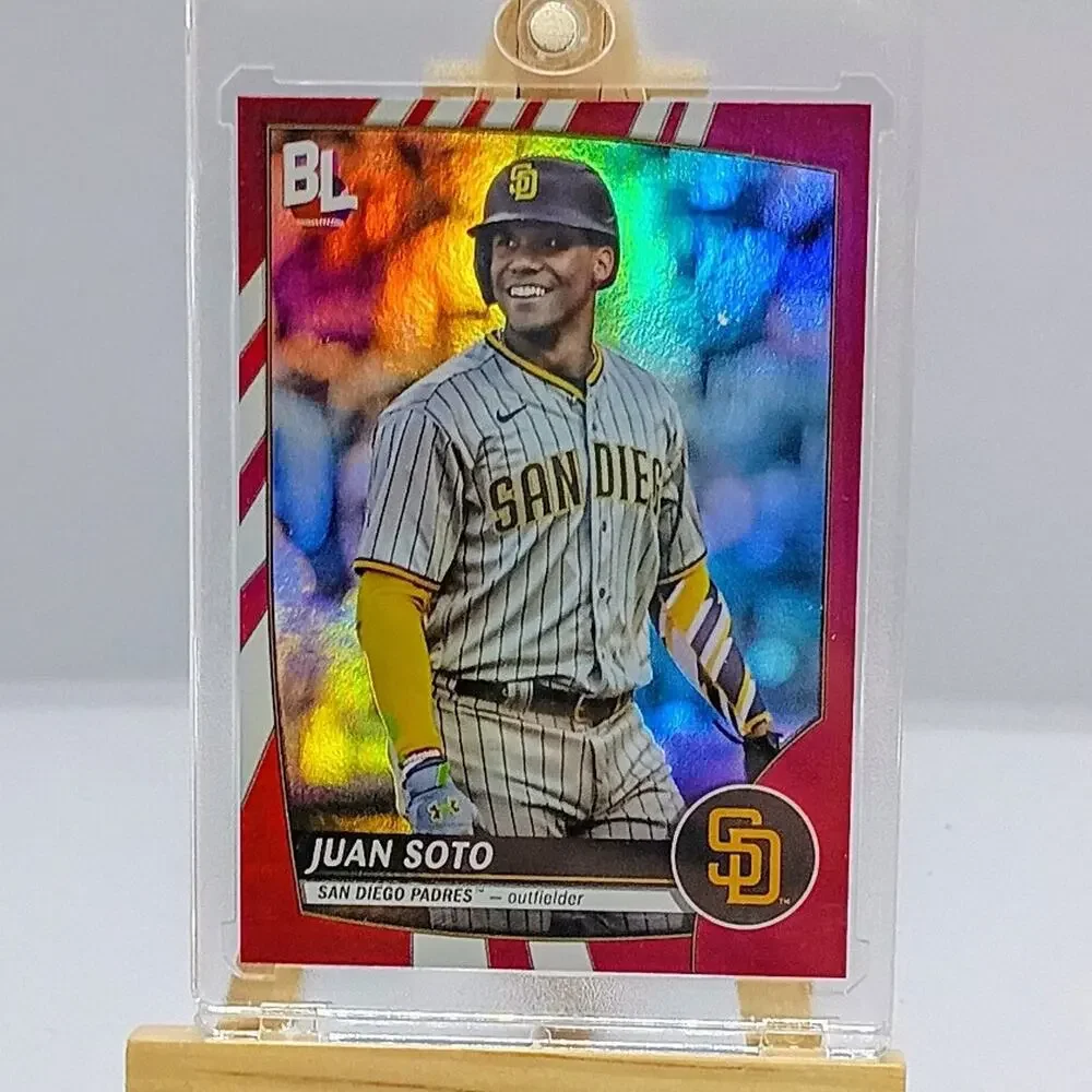 Juan Soto Red Foil Refractor Big League #284 Topps 2023 San Diego Padres - Picture 5 of 8
